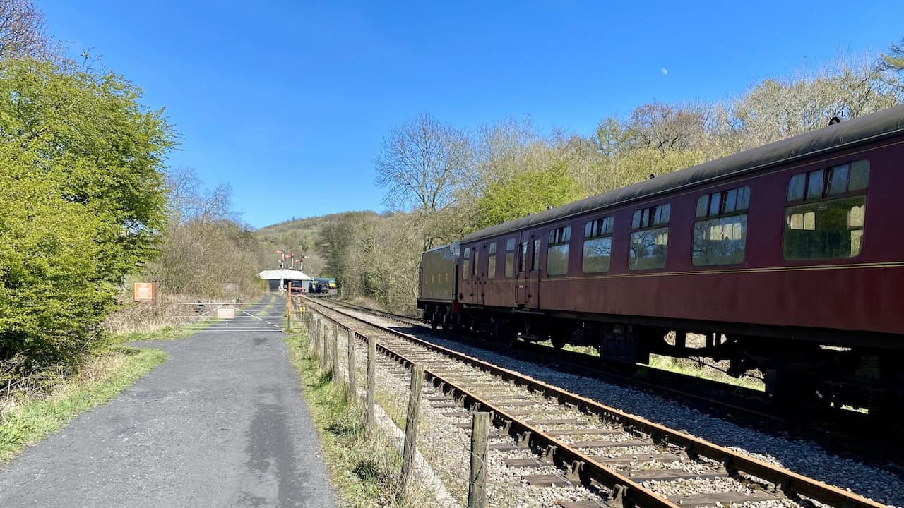 The Goathland to Grosmont Rail Trail footpath runs alongside the historic Whitby to Pickering railway line.