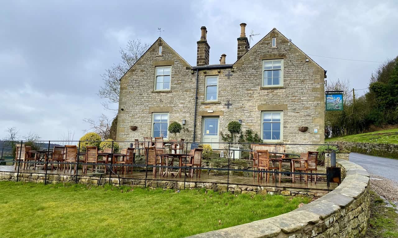 The Owl, Hawnby, a 19th-century country pub and restaurant with ensuite accommodation.