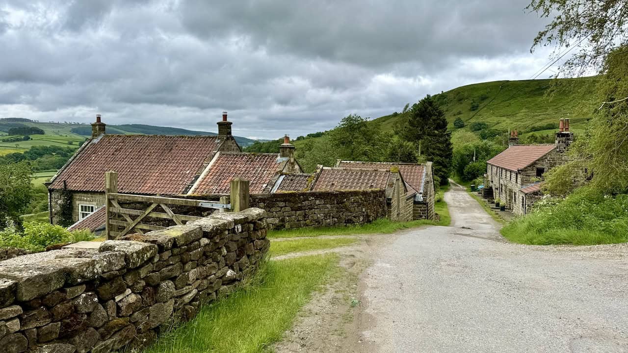 The route south-east past High Thorgill Farm and a few charming cottages is quite picturesque.