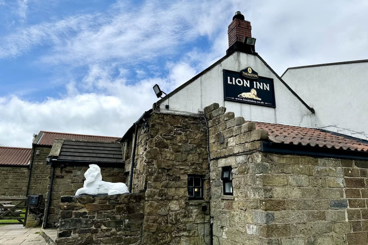 The Lion Inn is a popular stop for walkers and cyclists exploring the North York Moors.