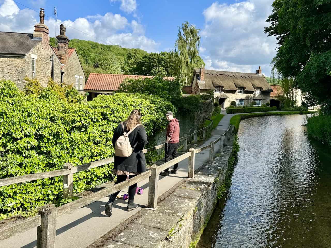 Soon after passing the almshouses, we follow the footpath along Thornton Beck. This beck meanders through the village before joining the River Derwent a couple of miles to the south.