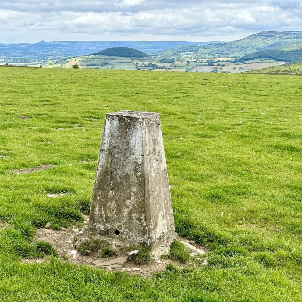 This is the triangulation pillar just north of the transmission station, standing at 299 metres.