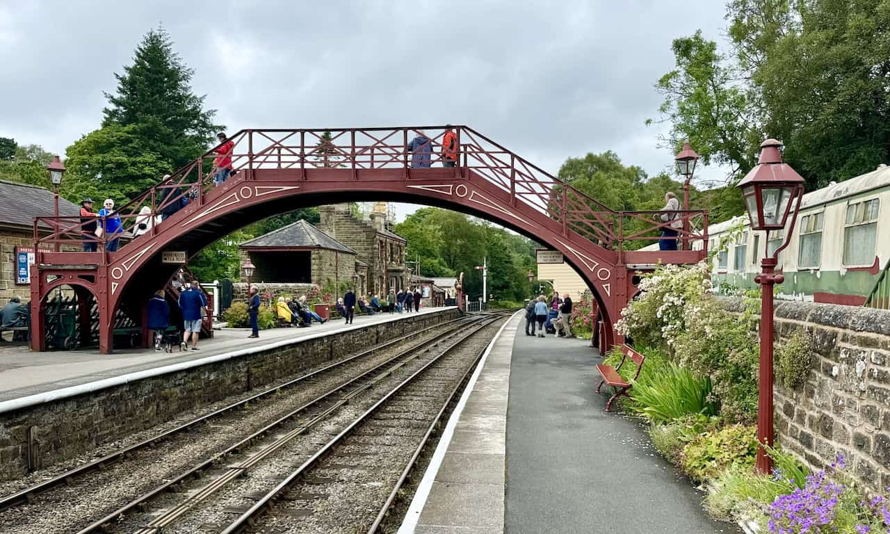 Goathland Railway Station. The station opened on 1 July 1865 and is part of the North Yorkshire Moors Railway, a heritage railway. It is known for its appearances in Heartbeat and Harry Potter and the Philosopher’s Stone.