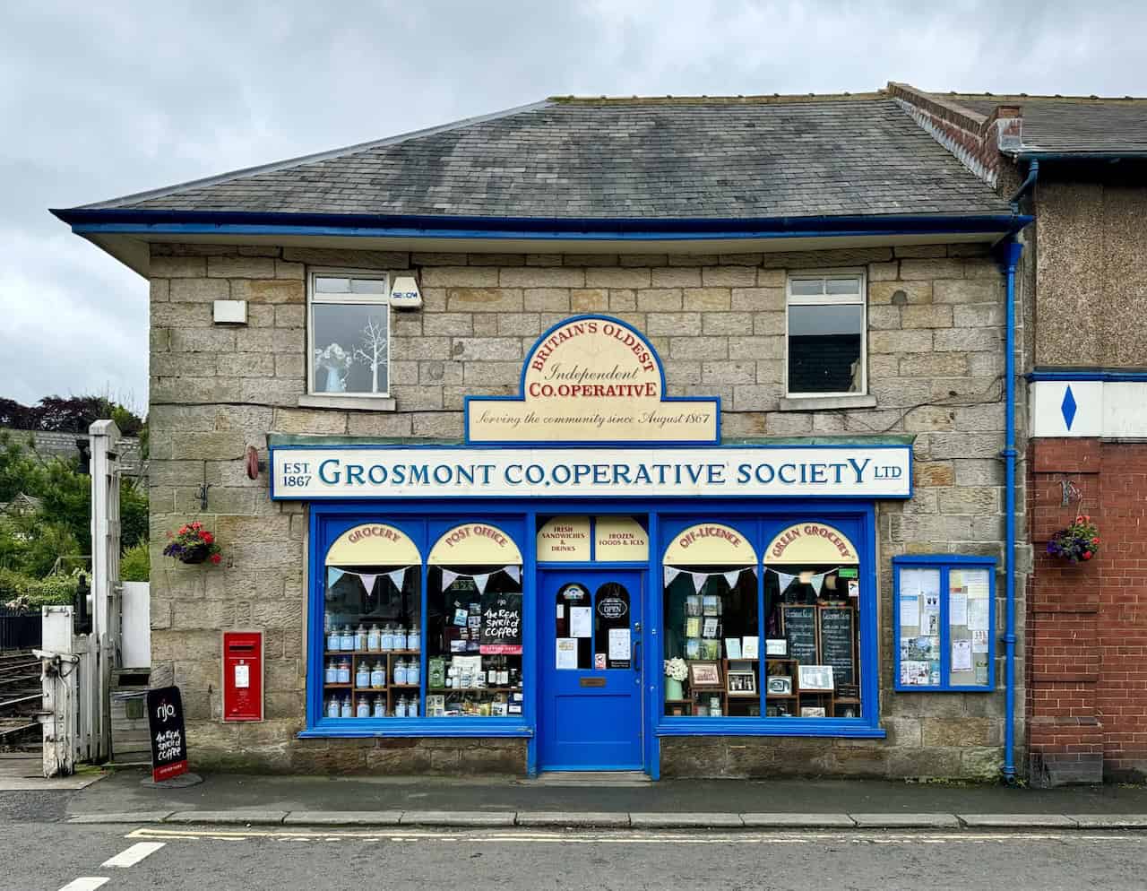 The historic Grosmont Co-operative Society Ltd, Britain’s oldest independent co-op, established in 1867.