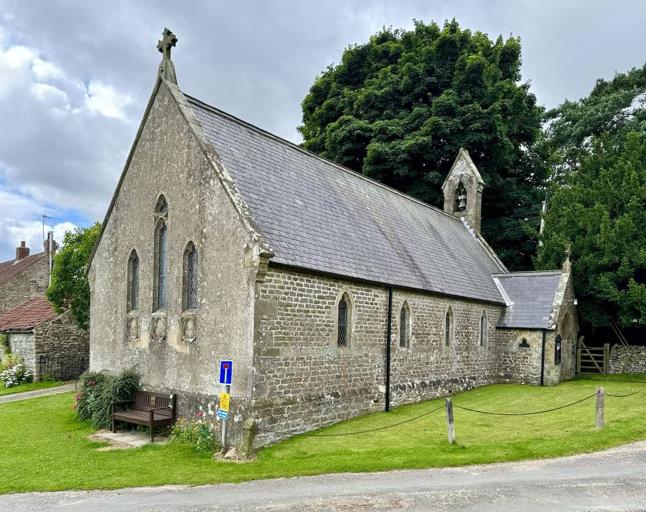 St John the Baptist Church in Levisham village, a nineteenth-century building replacing the Church of St Mary the Virgin, now a ruin.