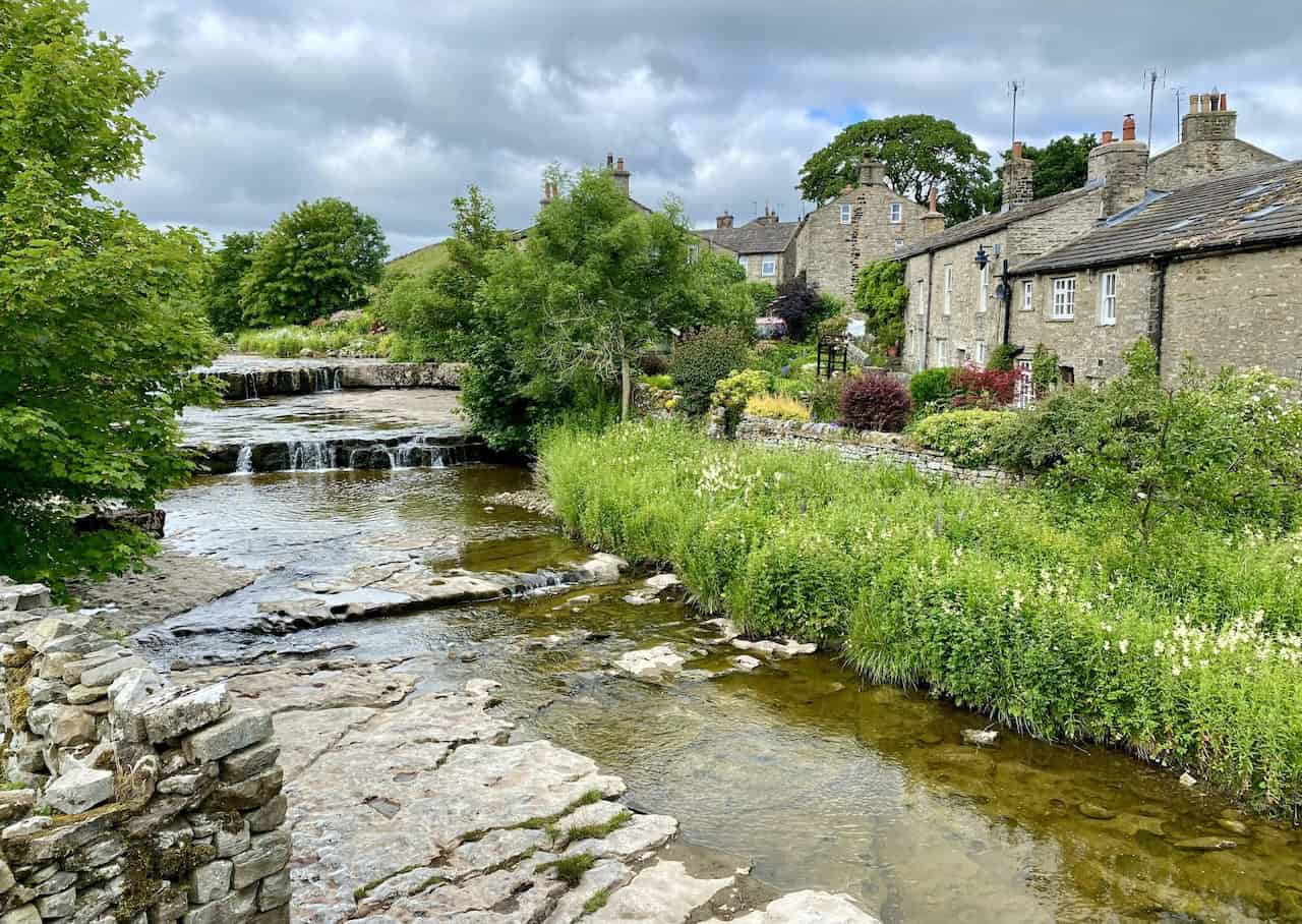 Gayle Beck flowing through the centre of Gayle village, an early highlight of my Hawes walk.