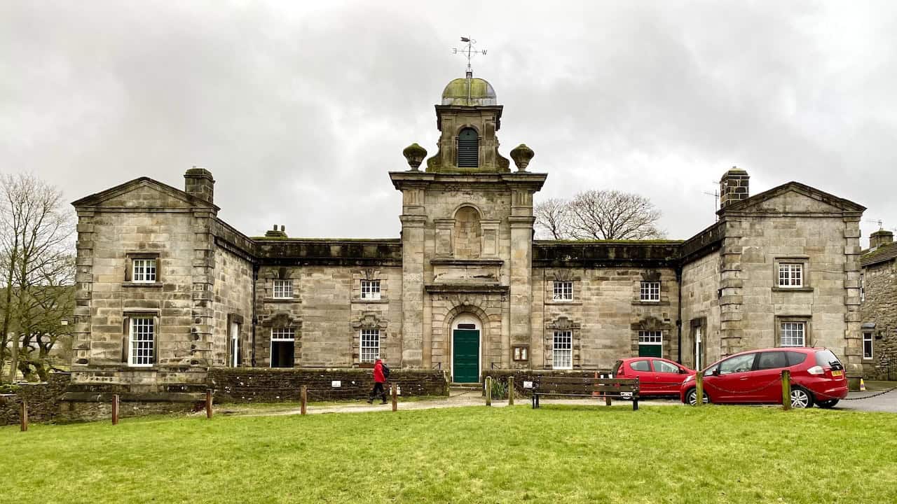 The Fountaine Hospital in Linton, originally built as an almshouse in the 18th century, featuring a Baroque-style front facade.