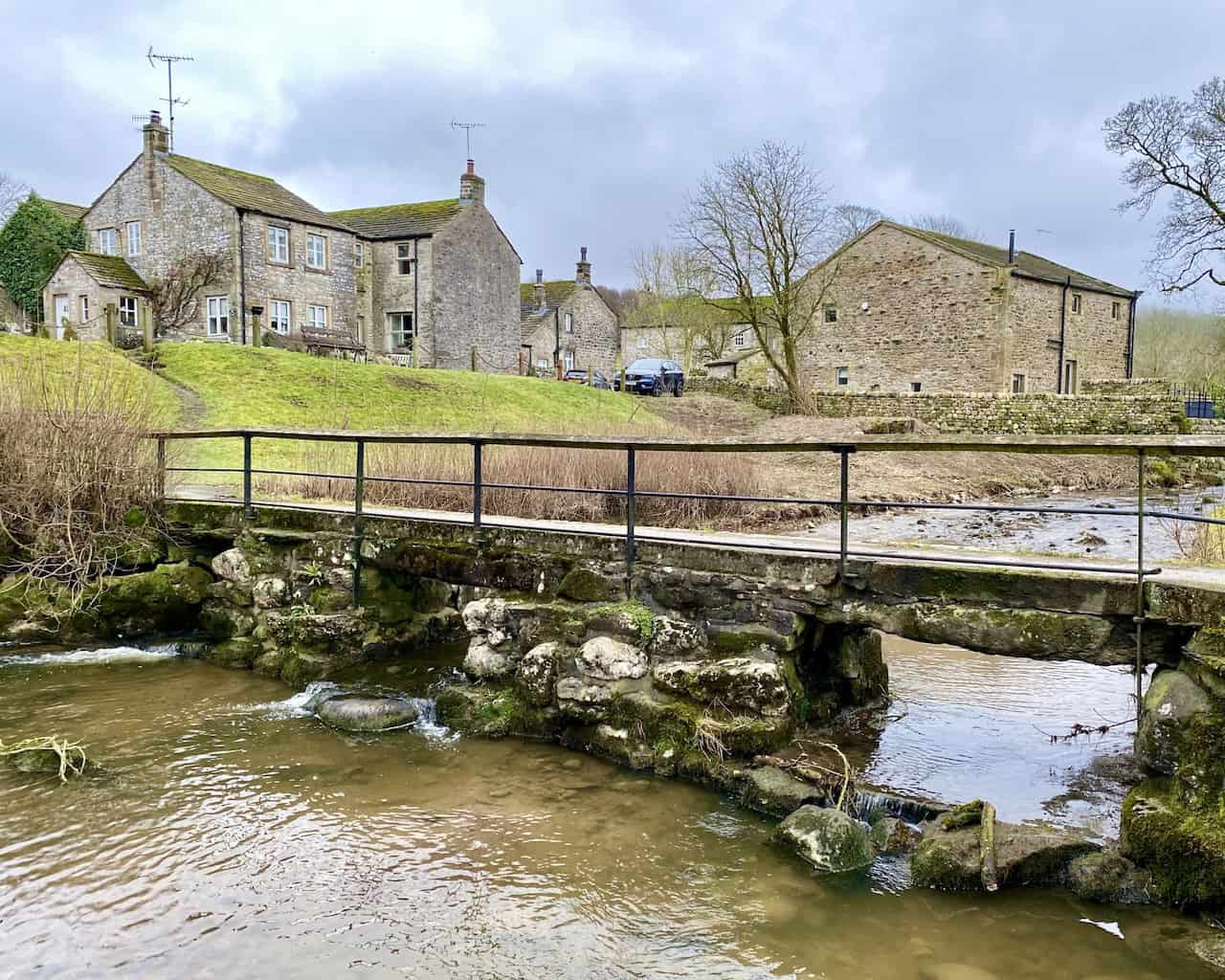 Two picturesque footbridges across Linton Beck in Linton village, providing a beautiful end to our Linton walk.