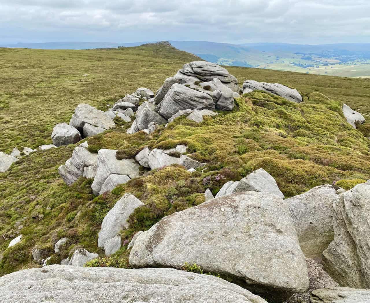 Lord’s Seat itself is an intriguing array of gritstone boulders perched on the northern edge of Barden Fell—a captivating stop on our route.