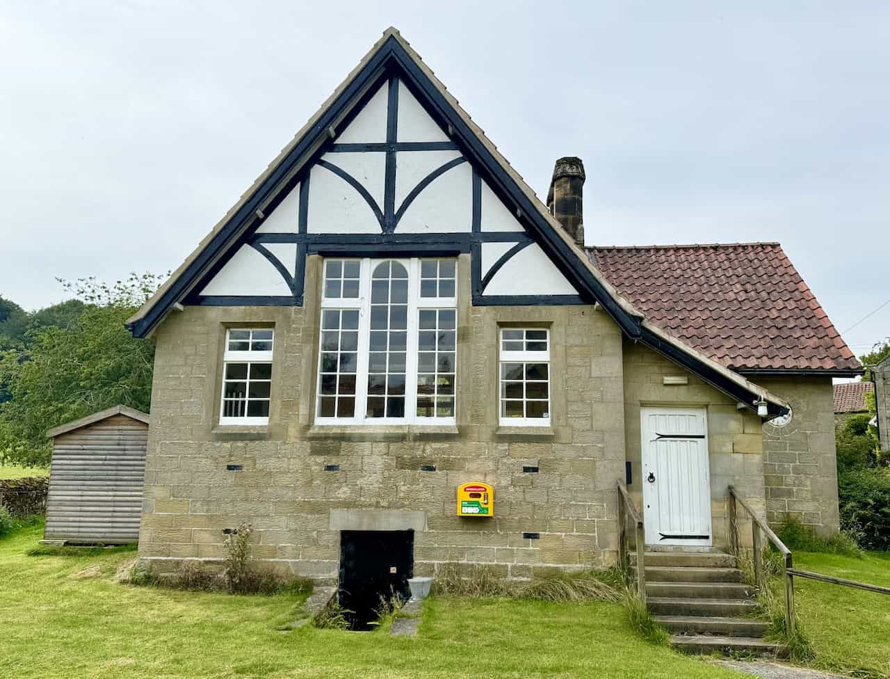 Darley Memorial Village Hall in Lastingham, a former school now used for village events.
